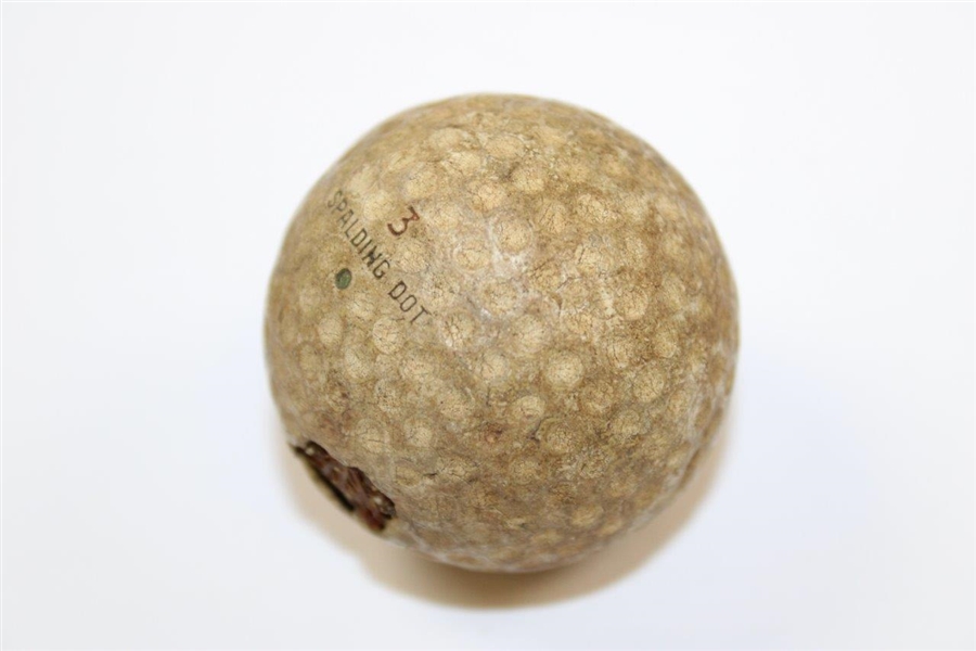 Vintage Spalding Green Dot Golf Ball