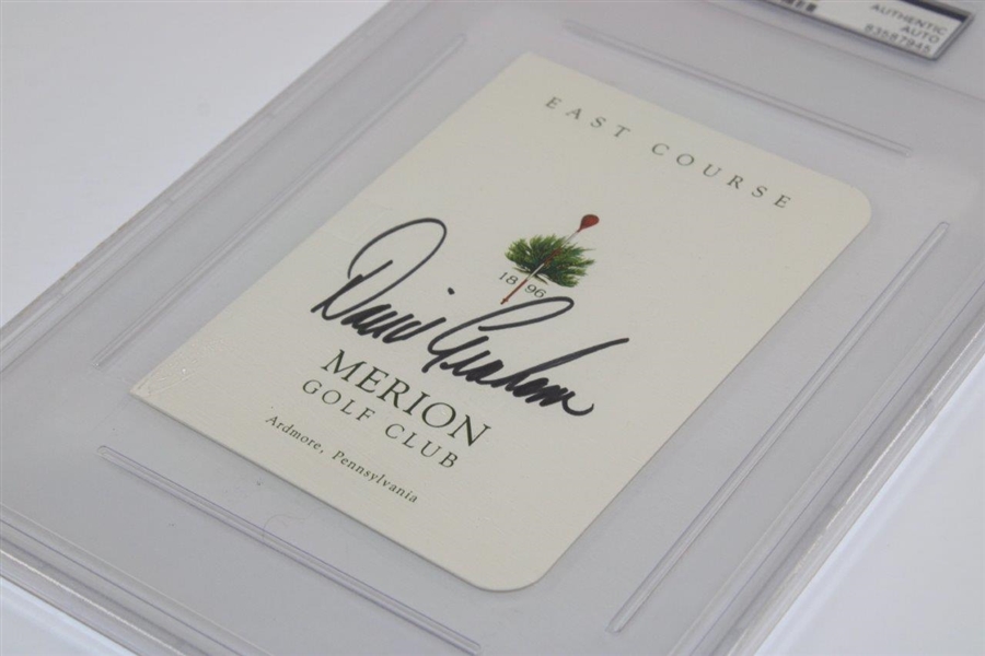 David Graham Signed Merion Golf Club Official Scorecard PSA #83587945