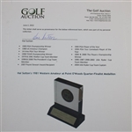 Hal Sutton's 1981 Western Amateur at Point O'Woods Quarter-Finalist Medallion Trophy