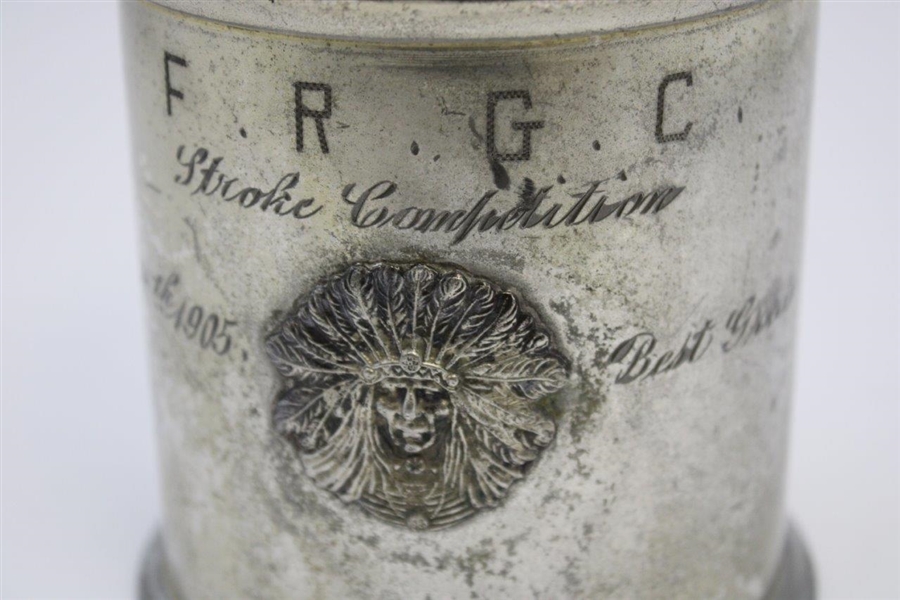 1905 Fall River Golf Club Stroke Competition Best Gross Humidor Trophy