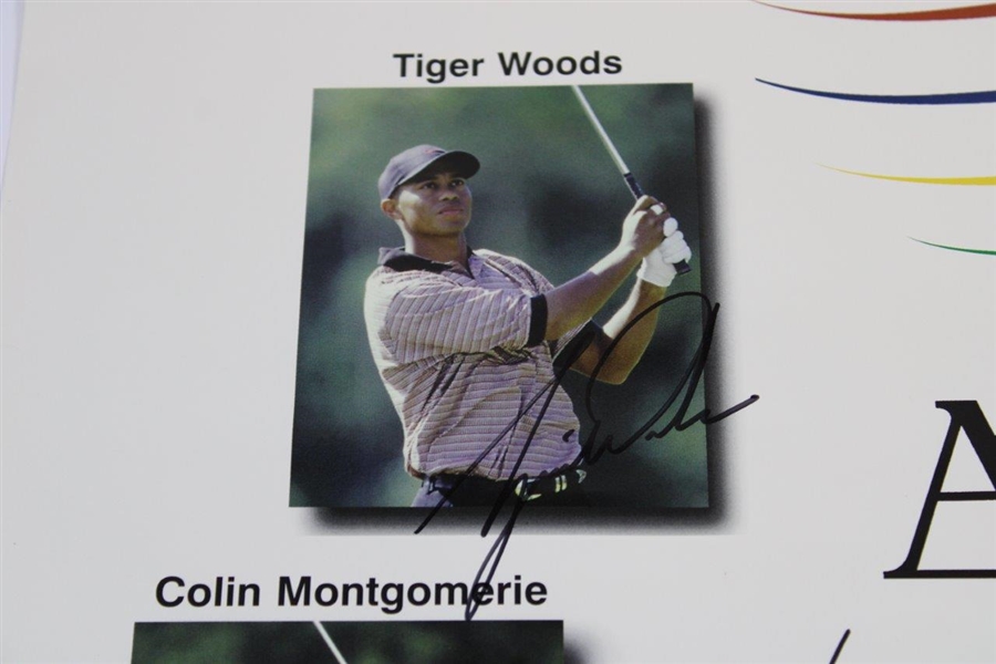 Woods, Els, Norman, & Montgomerie Signed 1999 W.G.C. Poster JSA ALOA