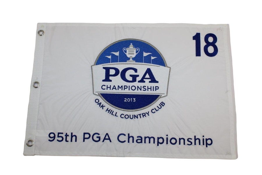 Three (3) PGA Championship Embroidered Flags - 2009, 2011, & 2013