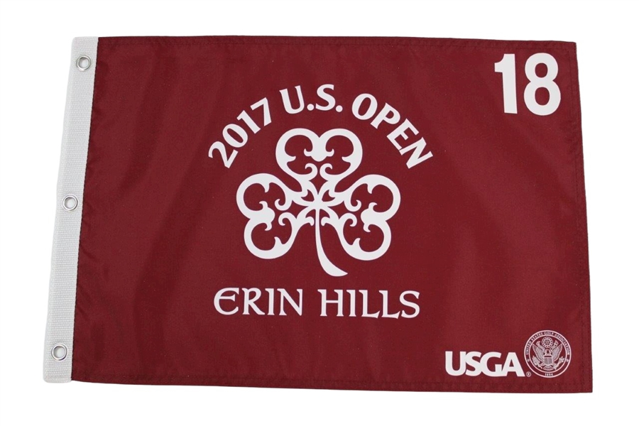 2017 US Open Screen Flag & 2019 PGA Embroidered Flag - Brooks Koepka Winner