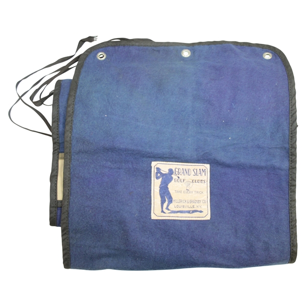 Vintage Hillerich & Bradsby 'Grand Slam' Golf Clubs Felt Carrying Bag/Case