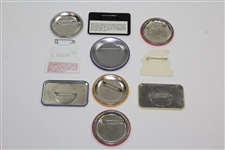 Ten (10) Various Year & Event Caddy Badges & Credentials - Donnie Wanstall Collection