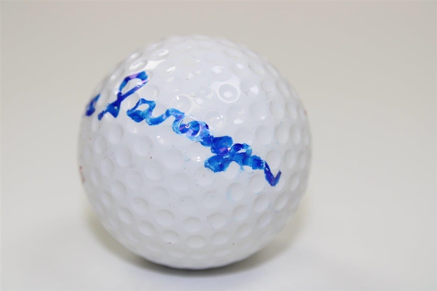 Gene Sarazen Signed Dunlop Maxfli 1 Logo Golf Ball - Signed in Blue JSA ALOA