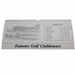 1989 Famous Golf Clubhouses Calendar by Artist Bill Waugh