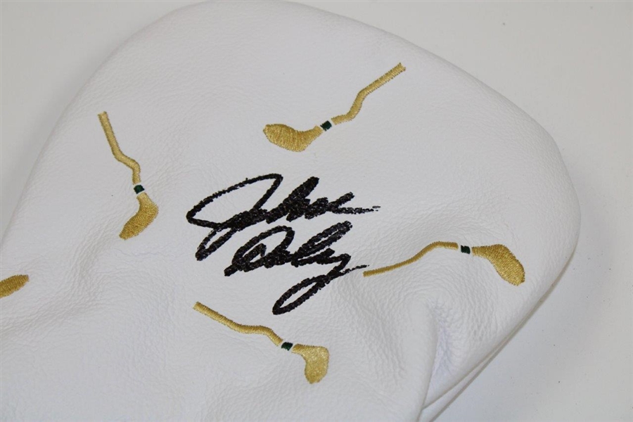 John Daly Signed New Crooked Stick Logo White Driver Head Cover JSA #UU28293