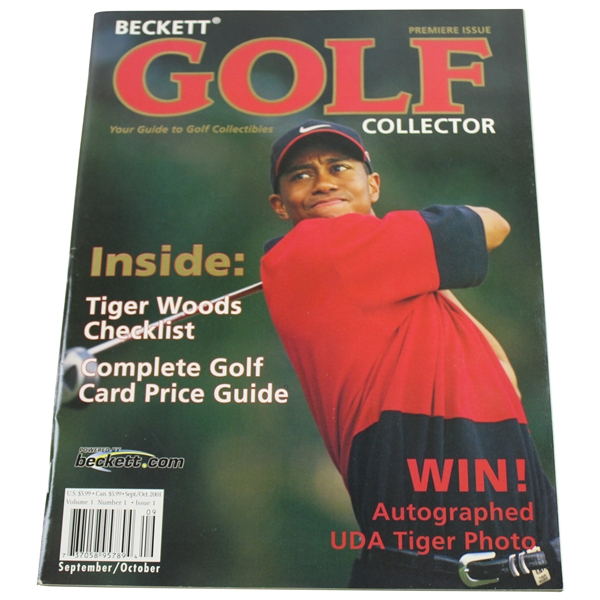 Premier Tiger Woods Edition Cover Box for Beckett Golf Collection