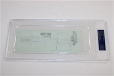 Sam Snead Signed 12/26/1989 Personal Check to Corilon Cornersecurity Care PSA/DNA 83511535 GEM MT 10