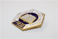 Vintage Association of Golf Writers Enameled Press Badge - circa 1950’s-60’s
