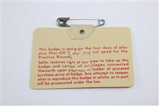 1970 Masters Tournament SERIES Badge #12807 - Billy Casper Winner
