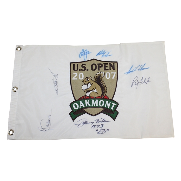 Chi-Chi Rodriguez's Personal 2007 US Open At Oakmont Multi-Signed Flag JSA ALOA
