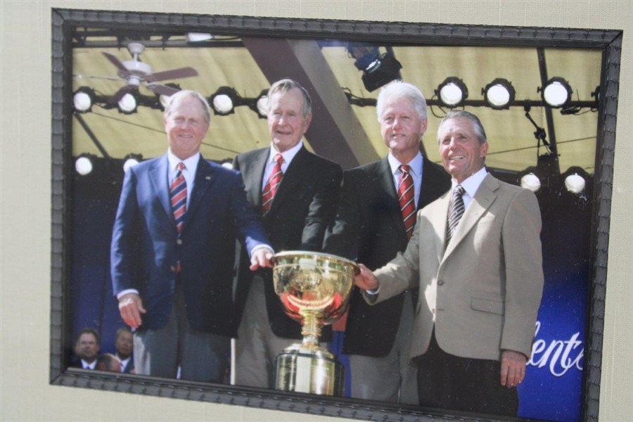 2005 The President'S Cup Photo With Presidents & Captains - Framed