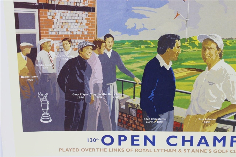 Gary Player's 2001 OPEN At Royal Lytham & Saints Annes Kenneth Reed Signed Ltd Ed 129/250 Print 