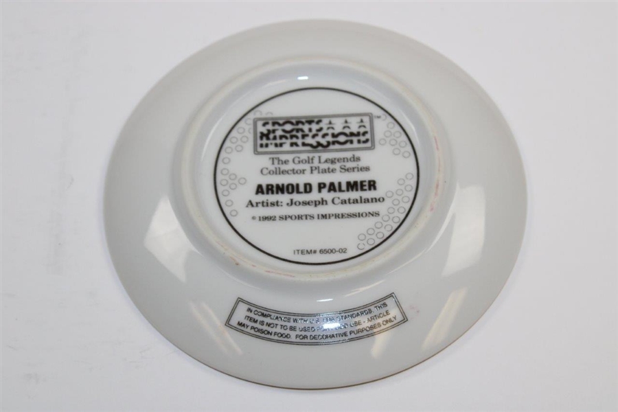 Arnold Palmer Ltd Ed 1992 Sports Impressions Mini Plate by Joseph Catalano