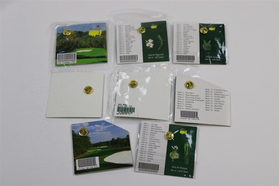 Eight (8) Misc. Masters Tournament Commemorative Pins - 1999-2007