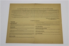 Bobby Jones Vintage Full Signature on Blank Western Union Telegram JSA ALOA