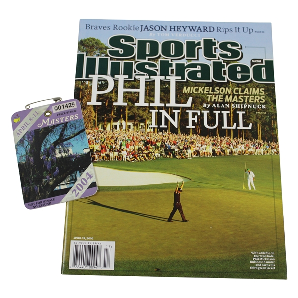 2004 Masters SERIES Badge with 2010 Sports Illustrated Magazine