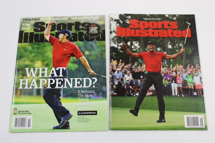 2001 & 2005 Masters SERIES Badges with Two Sports Illustrated Magazines