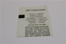 1996 Greater Milwaukee Open Series Ticket - Tiger's Professional Debut!