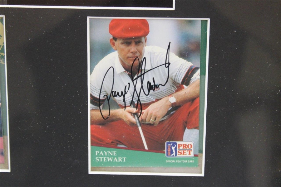 Payne Stewart Signed PGA Tour Pro-Set Golf Card with Card & Photo - Framed JSA #VV01847