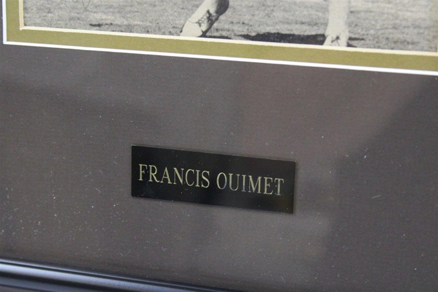 Francis Ouimet Signed Follow Through Photo - Framed JSA #XX48168