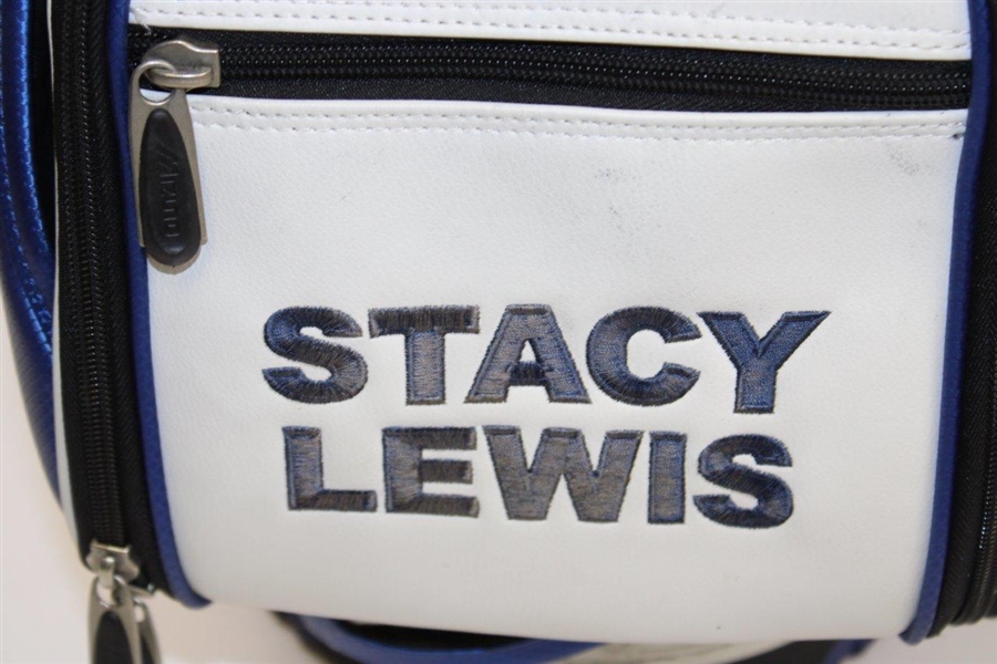 Stacy Lewis Signed 2011 Kraft Nabisco Championship Winning Used Mizuno Full Size Golf Bag with Insc. JSA ALOA