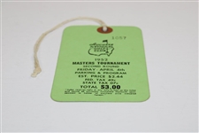 1952 Masters Tournament Second Rd Friday Ticket #1057 - Sam Snead Win