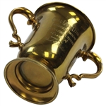 1908 Deal Golf Club Saturday Handicap Class A 2 Handle Brass Golf Trophy Won by Paul E. Heller