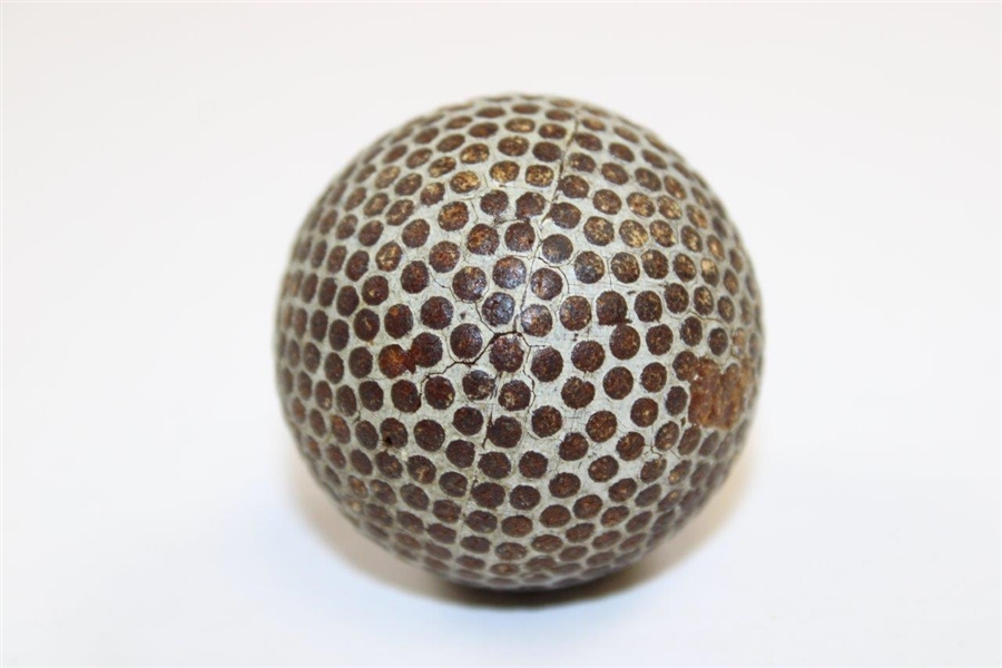 Vintage Haskell White Streak Rubber Core Bramble Golf Ball