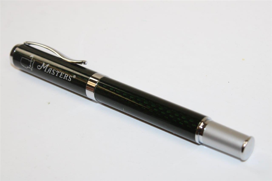 Masters Tournament Undated Forest Green & Brushed Silver Pen