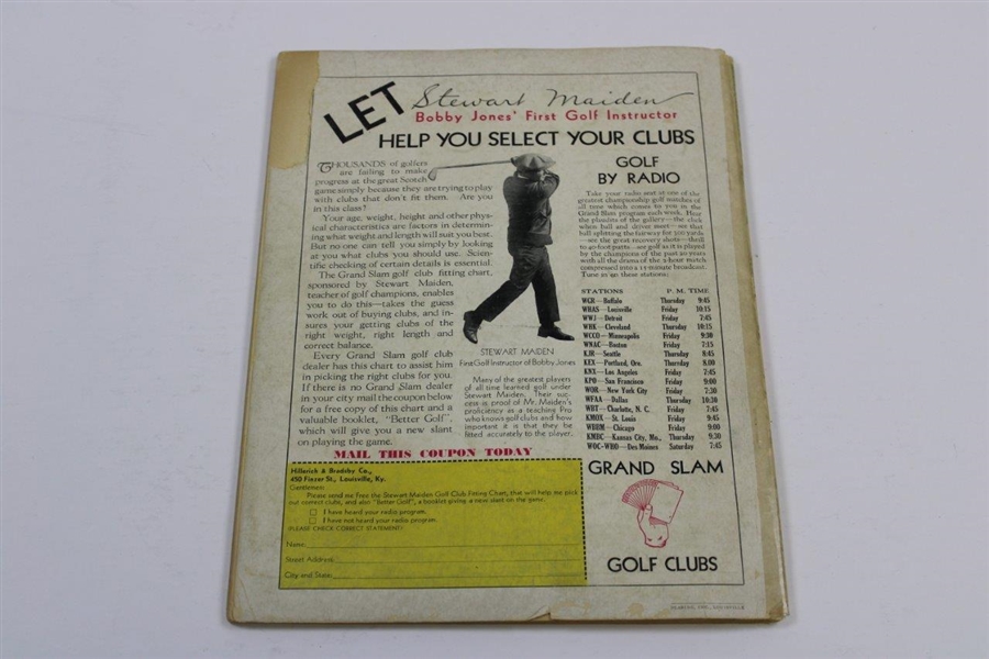 1931 'Short Cuts to Par Golf' with Bobby Jones & Others