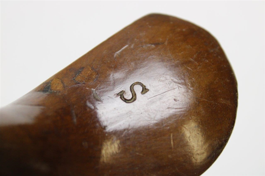S' Sunday/Walking Stick with Sterling Silver Shaft Band with Owner's Initials