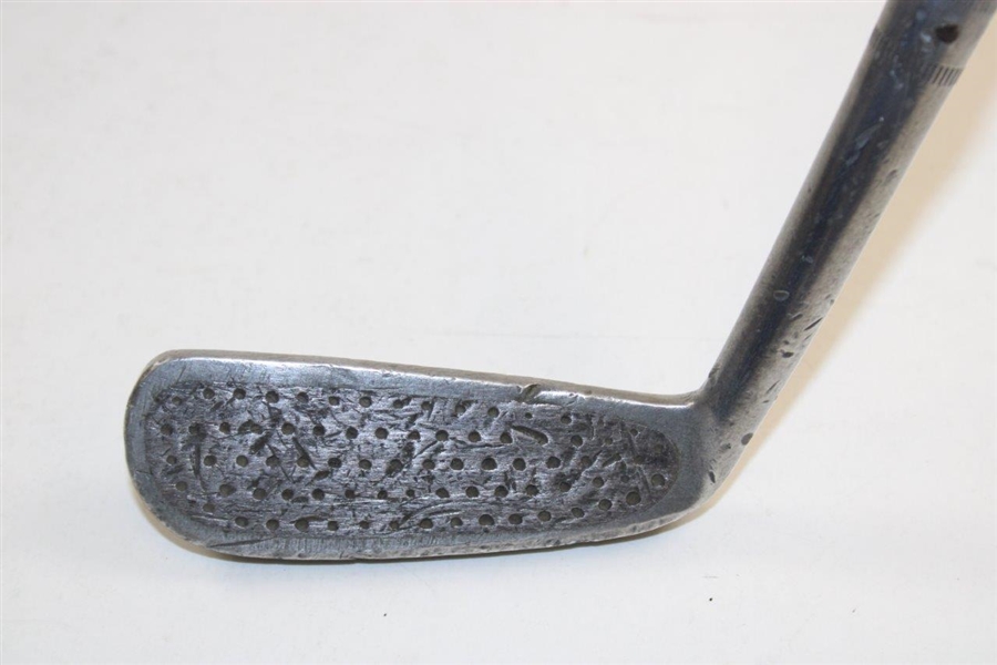 E & A Noirit Hand Punched Dot Face Walsall 9ozs 12drs Putter with TG Stamped on Head
