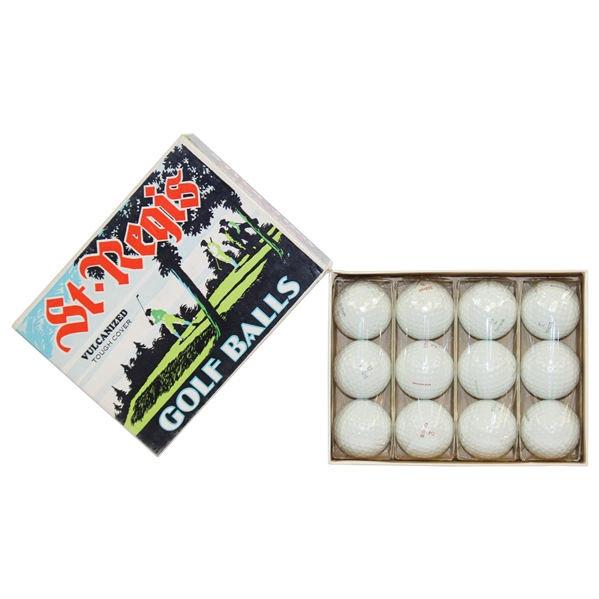 Full Set of St. Regis Dozen Balls Box with Golf Balls - Sealed Sleeves