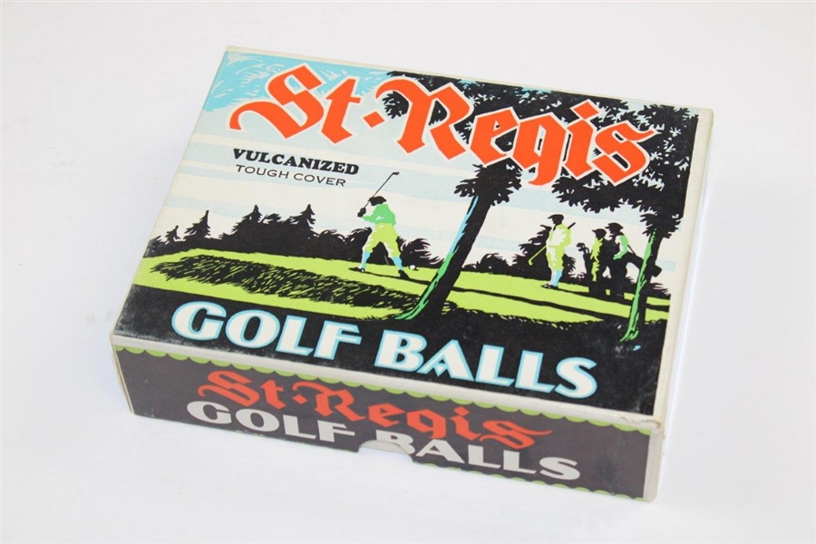 Full Set of St. Regis Dozen Balls Box with Golf Balls - Sealed Sleeves