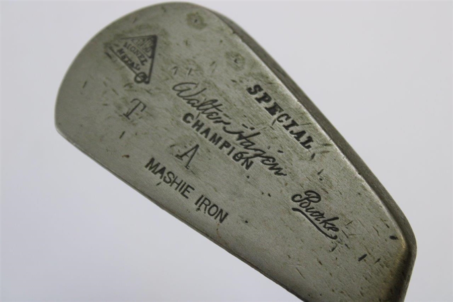 Walter Hagen Champion Burke Special Monel Metal Mashie Iron