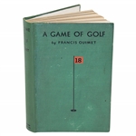 Francis Ouimet Signed 1932 A Game of Golf 1st Edition Book JSA ALOA