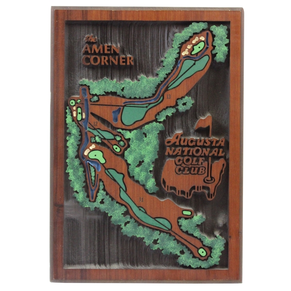 Augusta National Golf Club Amen Corner BAS Relief Plaque - Prototype 1 Made