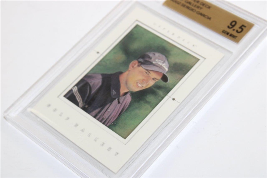 Sergio Garcia 2001 UD Golf Gallery Card #GG2 BECKETT #0001288237 9.5 MINT