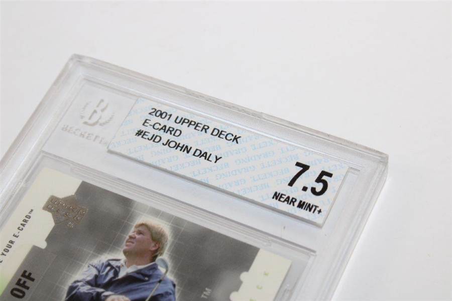 John Daly 2001 UD #EJD E-Card BECKETT #0001335752 NEAR MINT+ 7.5