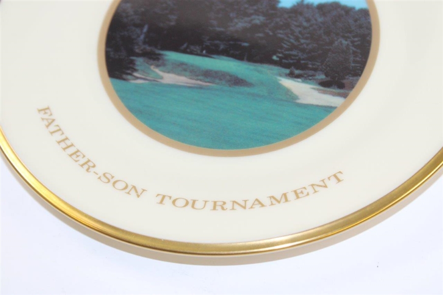 1990 Pine Valley Golf Club Father-Son Tournament Lenox Plate - Hole #8