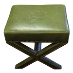 2022 Augusta National GC Berckman's Place Masters Ltd Ed Emerald Leather Ottoman