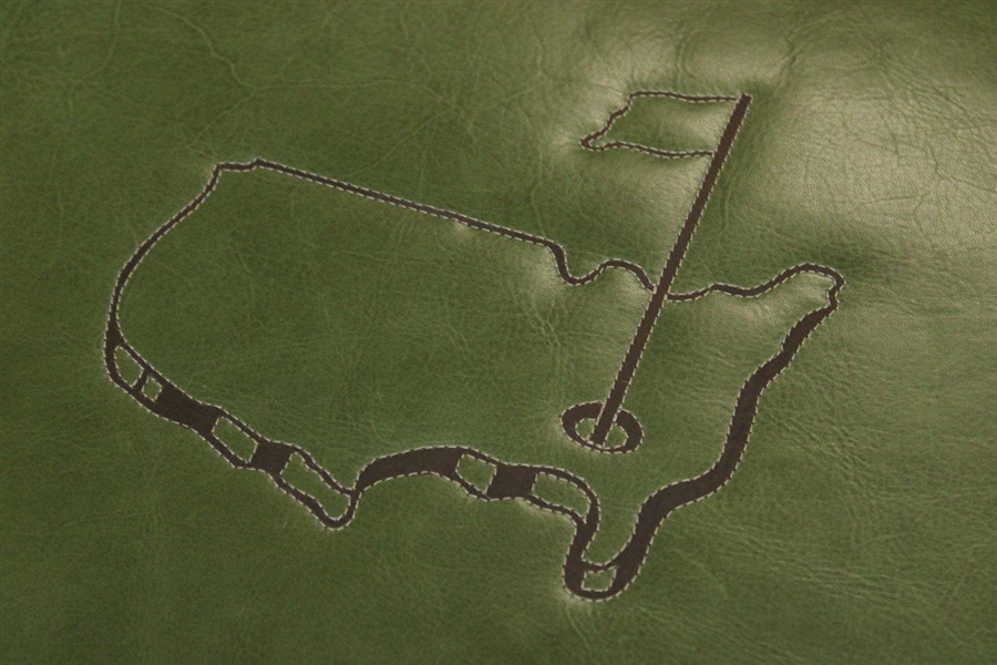 2022 Augusta National GC Berckman's Place Masters Ltd Ed Emerald Leather Ottoman