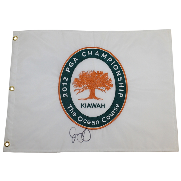 Rory McIlroy Signed 2012 PGA Championship at Kiawah Embroidered Flag JSA ALOA