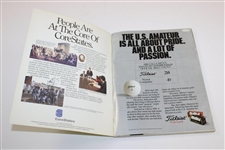 Chris Patton Signed 1989 US Amateur Championship at Merion Program JSA ALOA
