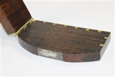 A Mahogany And Brass Club Measuring Device Made by Will Roberto