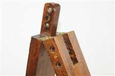 A Mahogany And Brass Club Measuring Device Made by Will Roberto