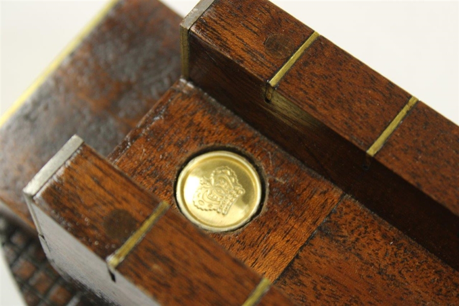A Mahogany And Brass Club Measuring Device Made by Will Roberto